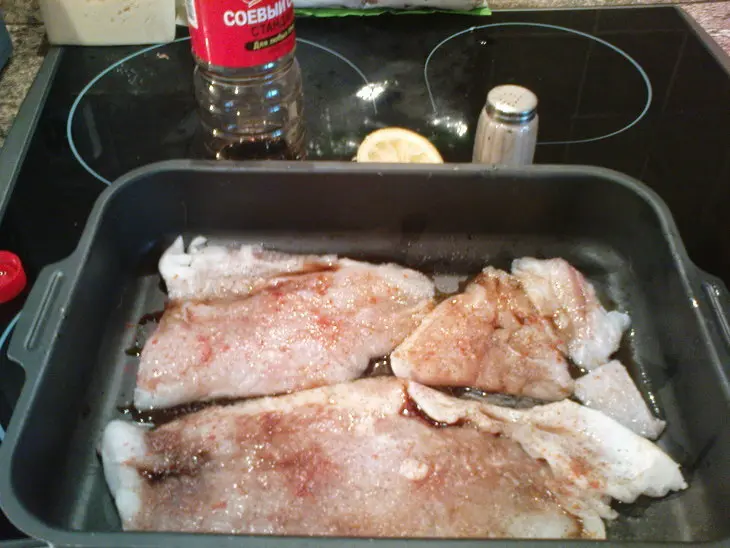 Морской язык под шампиньоновой шапкой: шаг 2