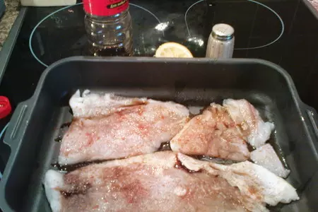 Морской язык под шампиньоновой шапкой: шаг 2