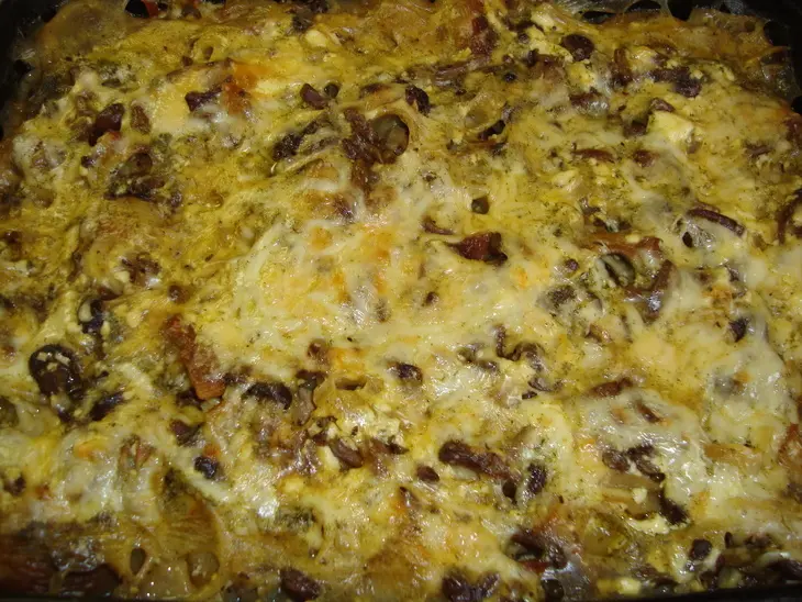 Лазанья с жульеном из курицы и грибов: шаг 8