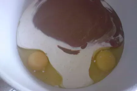Кекс с домашним мороженым и шоколадом: шаг 2