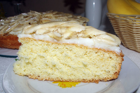 Банановый пирог с ванильным  пудинговым кремом: шаг 7