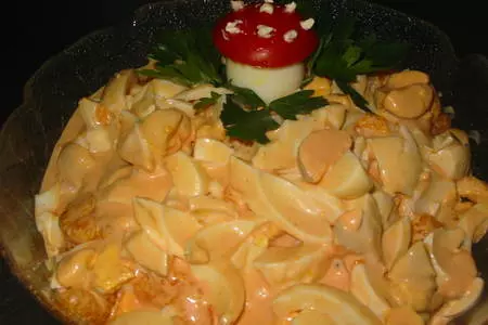 Салат,,мандарины с яйцами´´: шаг 4