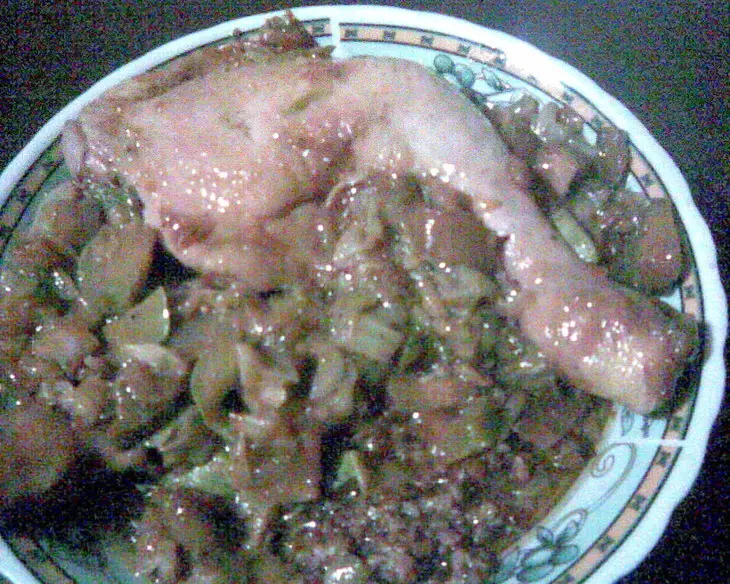 Куриные ножки, пожаренные с овощами: шаг 3