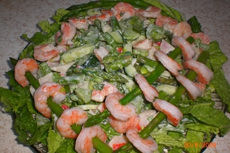 Крабовый салат с креветками и овощами "морская свежесть": шаг 1