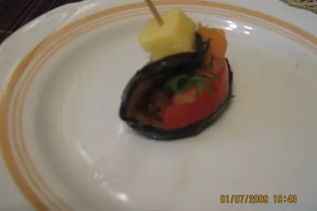 Закуска "баклажанные ротики": шаг 5