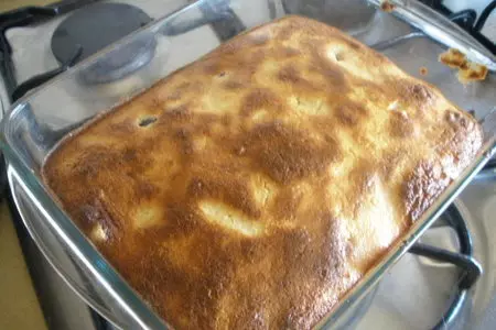 Пудинг с манкой и вишней: шаг 2