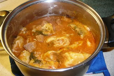 Мясо с луковыми рулетиками: шаг 1