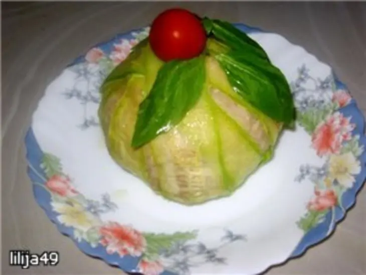 Шарлотка с кабачками и курицей: шаг 8