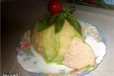 Шарлотка с кабачками и курицей: шаг 9