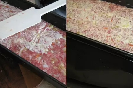 Мясная запеканка "голубец ленивый": шаг 2