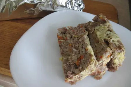 Мясная запеканка "голубец ленивый": шаг 6