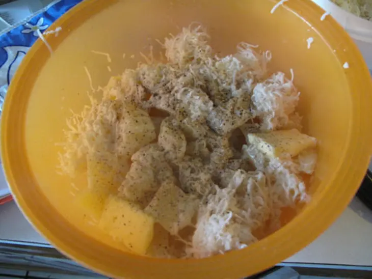 Семга с горчицей и картофельным пюре (с сыром и чесноком): шаг 4