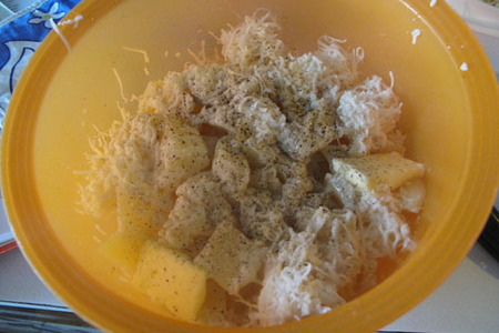 Семга с горчицей и картофельным пюре (с сыром и чесноком): шаг 4