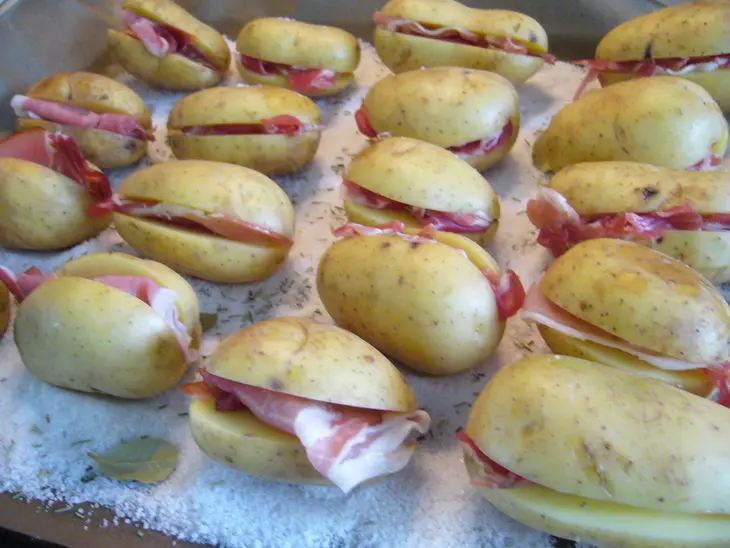 Печеная картошка и дипы к ней: шаг 1