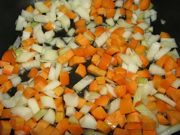 Баклажанчики с овощами: шаг 2