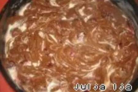 Брауни с творогом и вишней: шаг 4