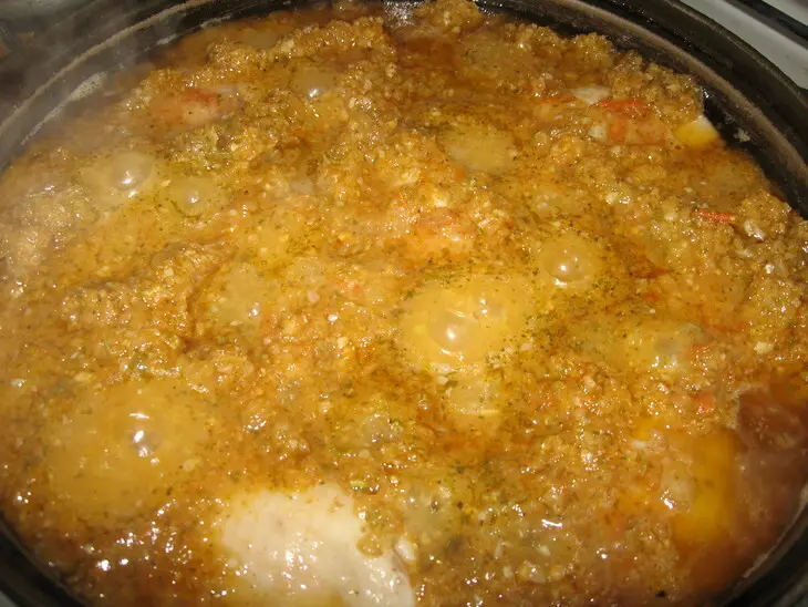 Курочка  под соусом из овощей: шаг 3