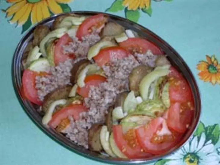 Запеканка с кабачками, баклажанами и мясом: шаг 4