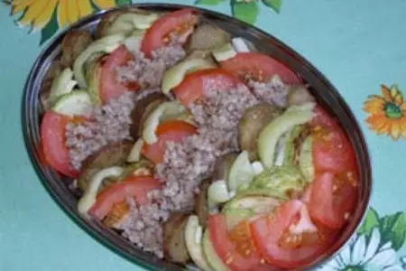 Запеканка с кабачками, баклажанами и мясом: шаг 4