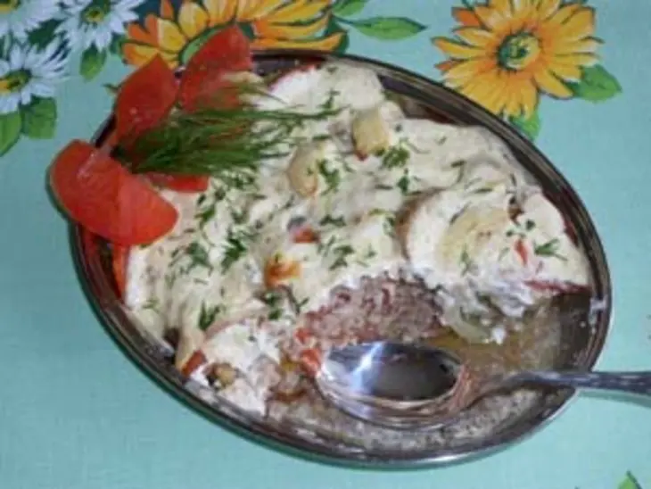 Запеканка с кабачками, баклажанами и мясом: шаг 6