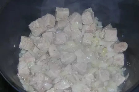 Тушёная говядина с капустой: шаг 1