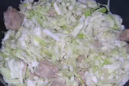 Тушёная говядина с капустой: шаг 2