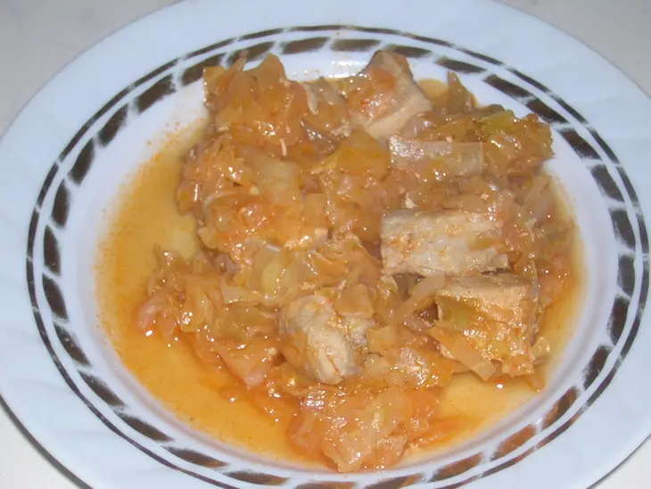 Тушёная говядина с капустой: шаг 6