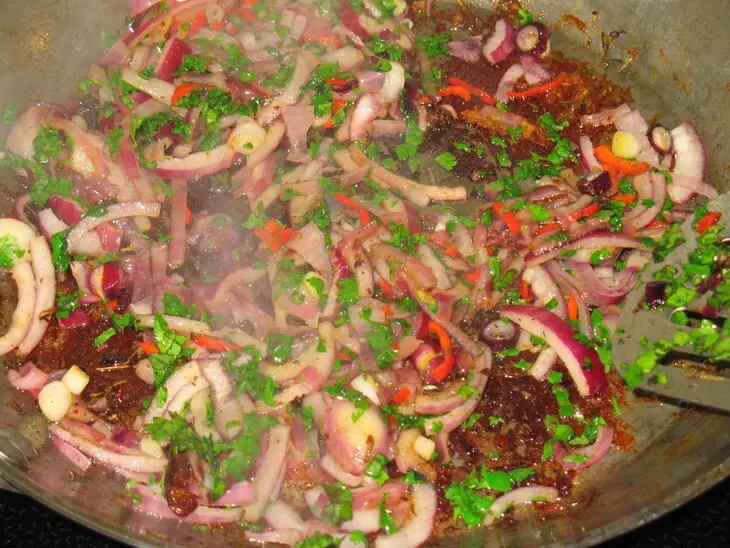 Курица в пиве с рисом.: шаг 4