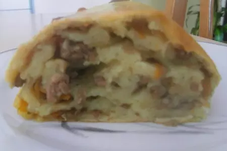 Картофельный рулет с начинкой: шаг 8