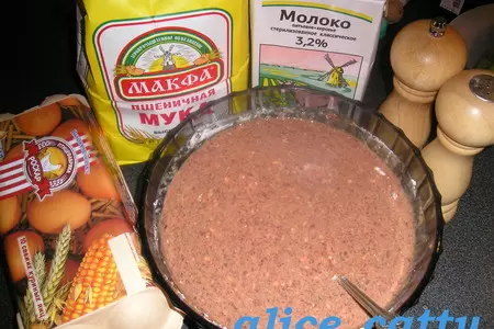 Биточки из говяжей печени с начинкой: шаг 4