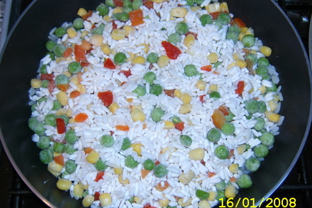 Шницель с рисом и овощами: шаг 2
