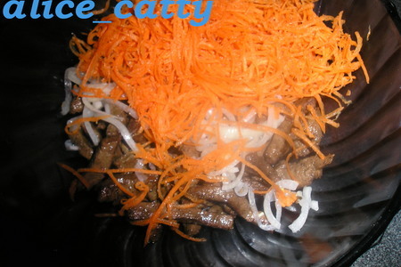 Салат из печени с морковью: шаг 5