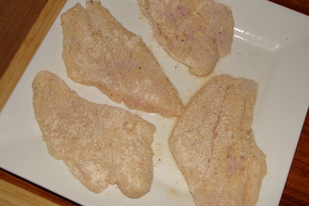 Филе морской рыбки с кунжутом под шафрановым соусом /мой вариант/: шаг 2
