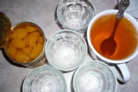 Амброзия из маскарпоне с мандариновым желе: шаг 1