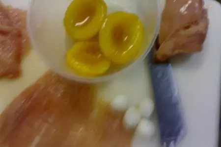 Куриное филе с персиком: шаг 1