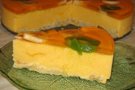 Торт суфле с тыквой и персиками: шаг 1
