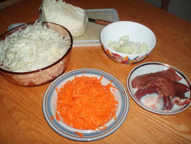Капуста с макарошками: шаг 1