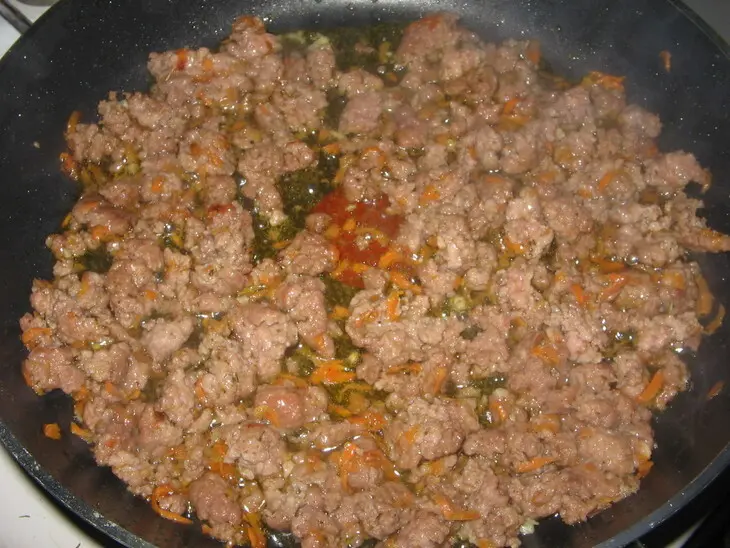 Макароны по "флотски": шаг 3