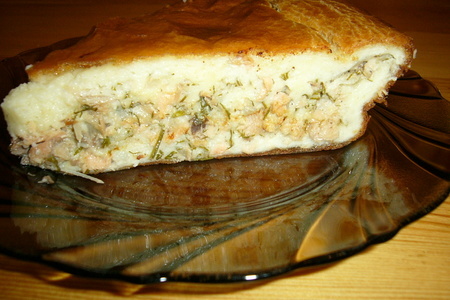 Пирог, самый простой, с рыбной начинкой.: шаг 8
