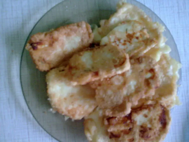 Сыр жареный с семгой: шаг 3
