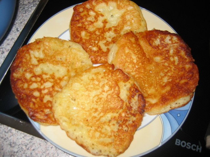 Apfel-pancakes или oладьи с яблоком: шаг 4