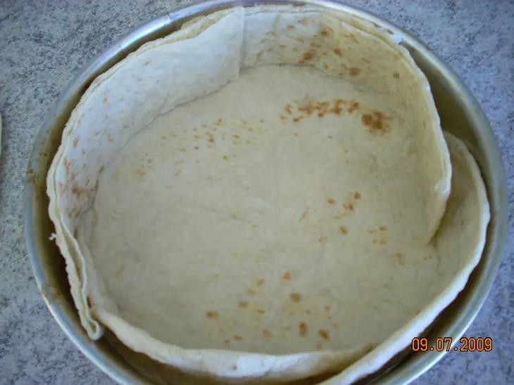 Мясной пирог из лаваша: шаг 2
