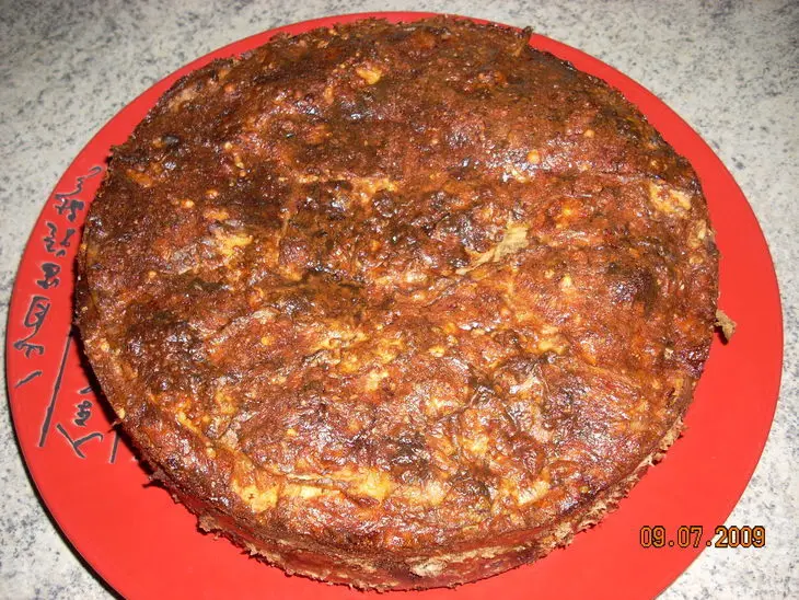 Мясной пирог из лаваша: шаг 7