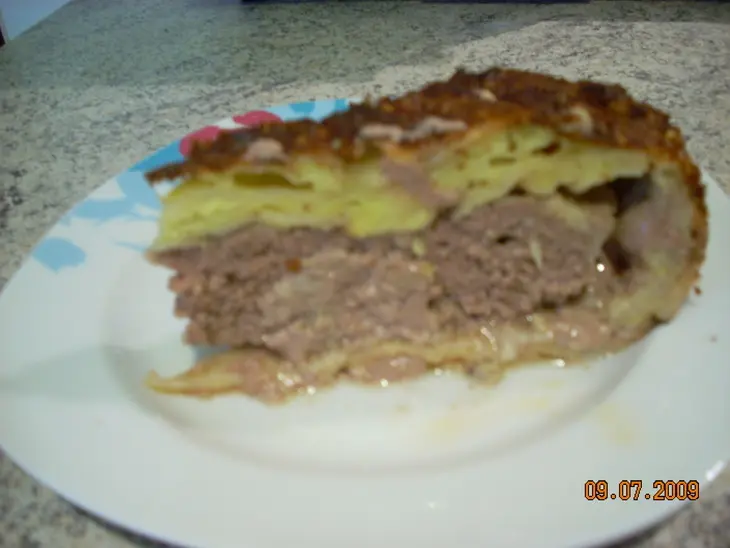 Мясной пирог из лаваша: шаг 9