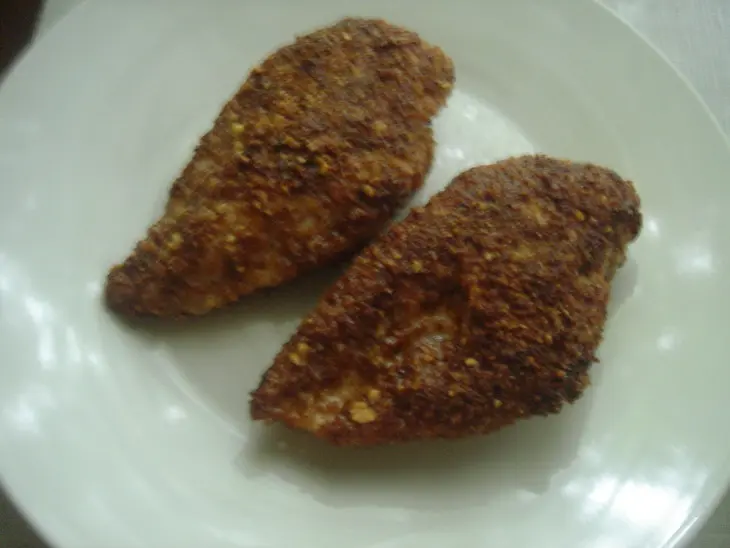 Куриная грудка в миндальной панировке и с апельсиновым соусом: шаг 3