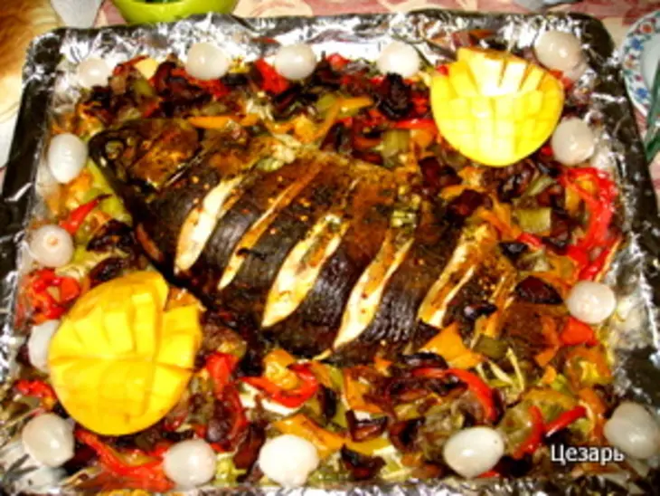Карп с сельдереем и овощами: шаг 7