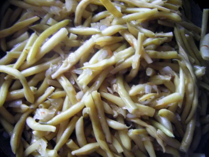 Пастэрь-стрючковая фасоль: шаг 2