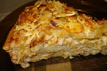 Капустный пирог/без теста/: шаг 6