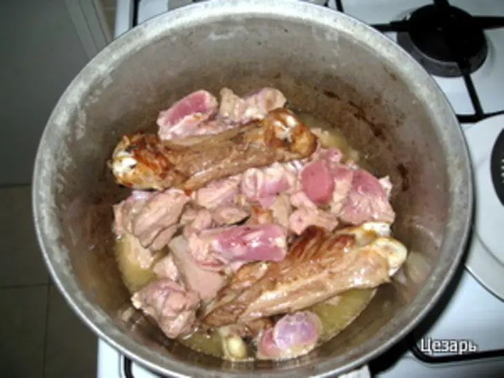 Мясо индейки с овощами.: шаг 1