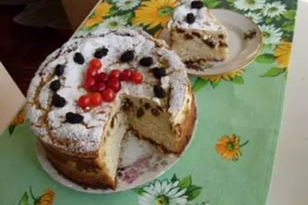 Творожный пирог"фруктовый": шаг 9
